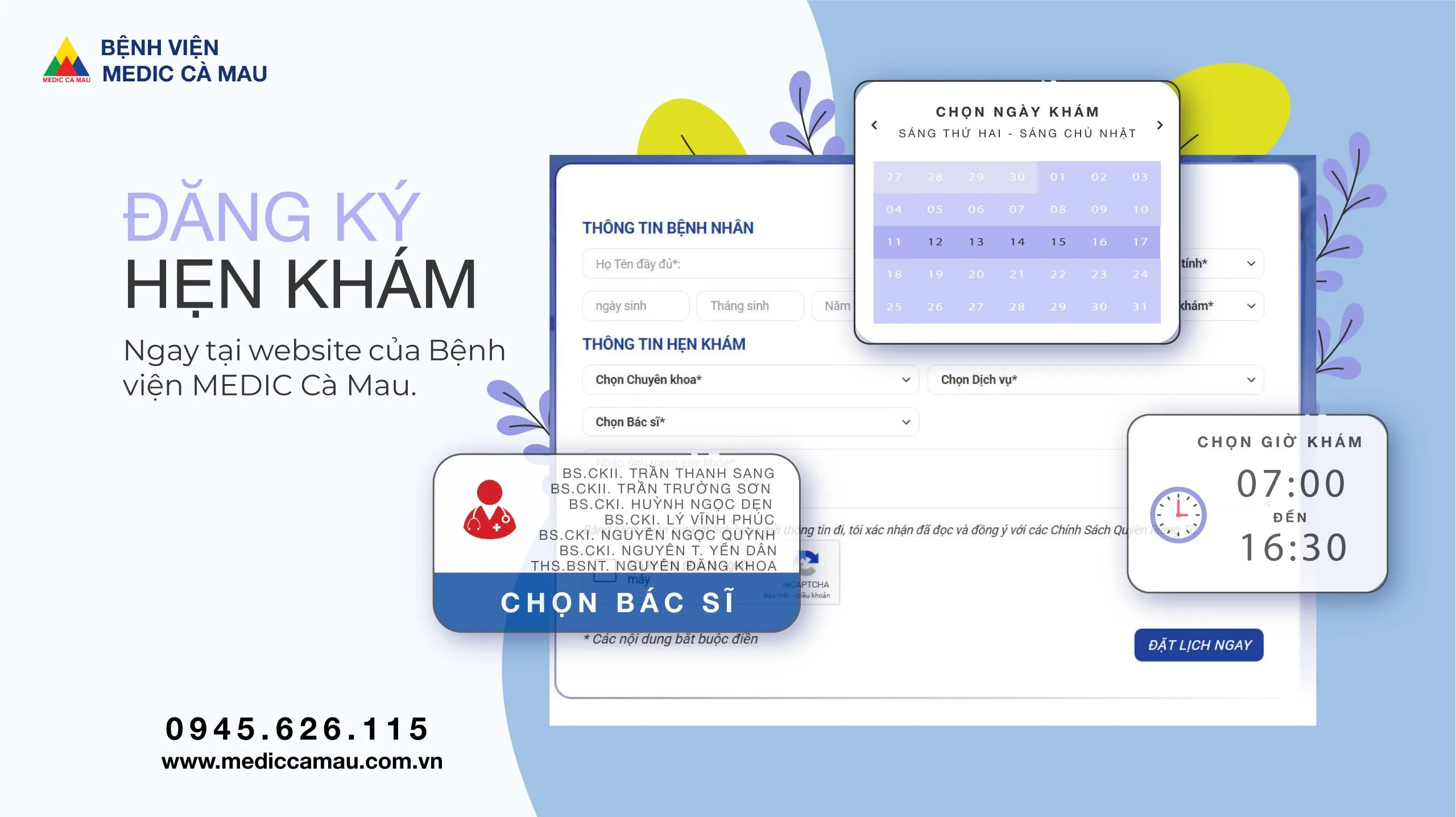 Đăng Ký Hẹn Khám – Trực Tuyến, Nhanh Chóng, Tiện Lợi